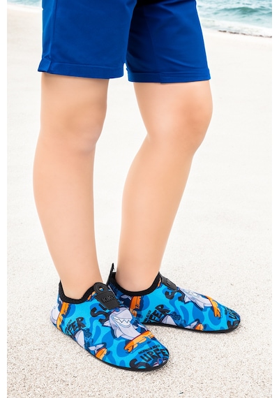 Kiko Kids Surfer Havuz Plaj Erkek Çocuk Deniz Ayakkabısı 7561 Royal Royal Saks Mavi