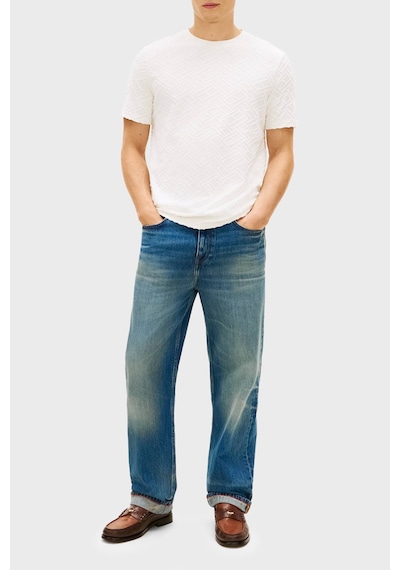Tommy Hilfiger Erkek T Shirt Mw0mw42381 Z00 Açık Bej Açık Bej