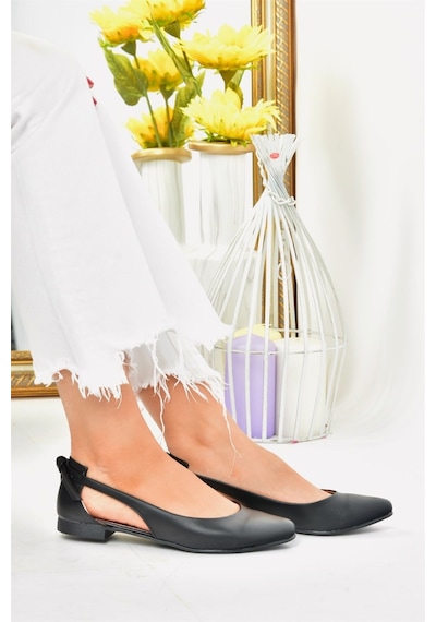 Fox Shoes Siyah Kadın Babet H726324009 Siyah