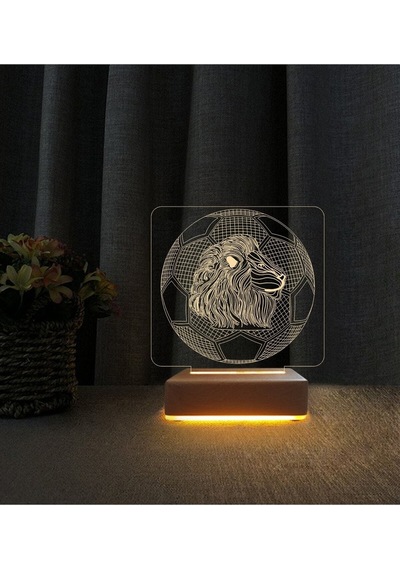 3d Led Gece Masa Lambası Doğum Günü Hediyesi Aslanlı Lılar Için Hediye