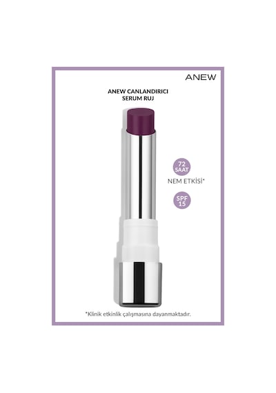 Avon Canlandırıcı Serum Ruj Invigorating Plum