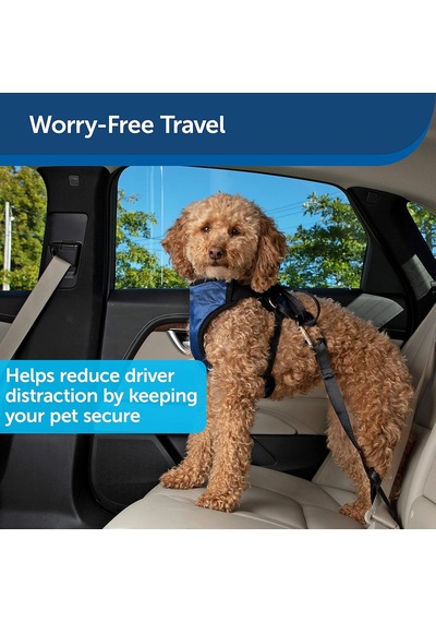 Happy Ride Köpekler İçin Emniyet Kemeri, Ayarlanabilir Kayış Evcil Hayvanları Arabada Güvenli Tutar