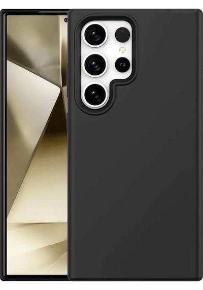 Cosmotex Newface Samsung Galaxy Uyumlu  S24 Ultra Kılıf First Silikon - Siyah Sıyah