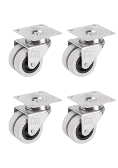 Hts 336 Tabla Bağlantılı Gri Pvc Kaplama 50mm Mobilya Teker 4 Ad.