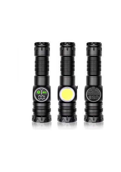 9 Mod Şarjlı Kamp Lambası Ve El Feneri Çok Fonksiyonlu Led Aydınlatma Wt-704 Siyah