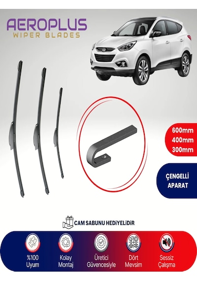 Aeroplus Hyundai İX35 Ön Arka Muz Silecek Takımı 2010-2014