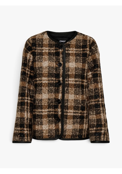 Only Onlannı Boucle Jacket Cc Otw Kadın Kahverengi Mont - 15373564