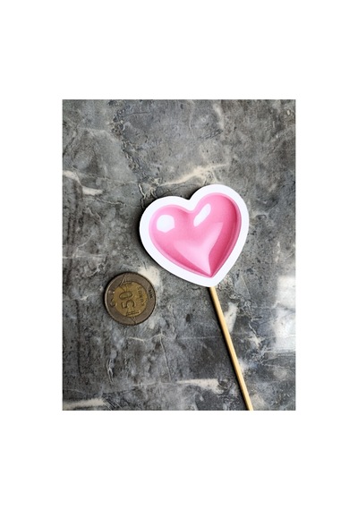 20 Adet Pembe Kalpler Pasta Kürdanı 5cm Cupcake Pasta Süsü Kurabiye Nişan Söz Kokteyl Bride To Be Diğer