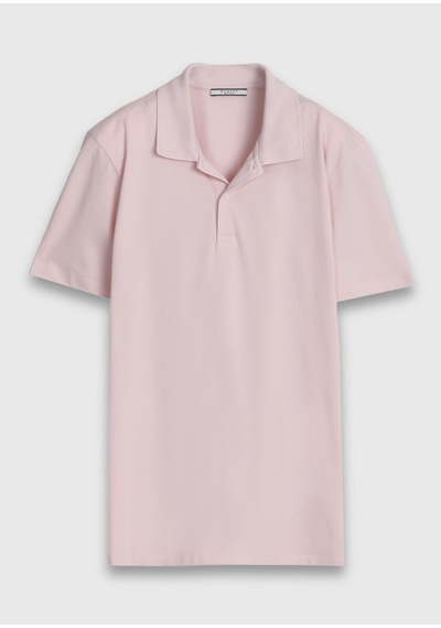 Ramsey Pembe Düz %100 Pamuk T-shirt