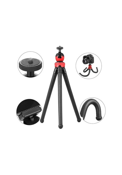 Thentech Ahtapot Bacaklı Tripod Esnek Sabitlenebilen Tripod Uyumlu