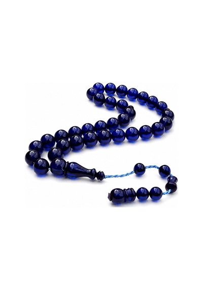 Sıkma Kehribar Tesbih 12 Mm Sıralı Sistem Püsküllü Usta İşçilik Hediyelik Ahşap Kutulu Şık Tasarım Lacivert - 878933747 Lacivert - 878933747 Lacivert