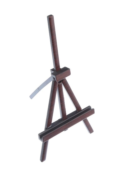 Teşhir Ayakları Şövale Ayak No:1, 21 X 10 Cm Beyaz - Çok Renkli