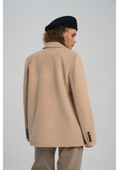 Mai Studios Co. Runa Oversize Bej Blazer Bej