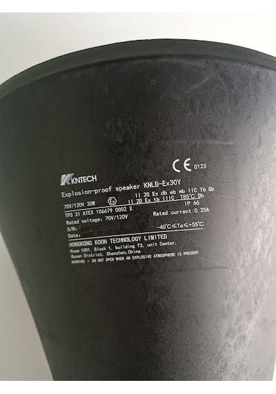 Koontech Knlb-ex30y Patlamaya Dayanıklı Atex Hoparlör 70/120v 30w