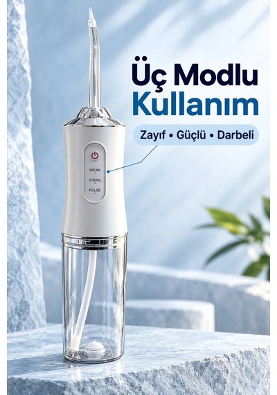 Lb Şarj Edilebilir Ağız Duşu Üç Modlu Şeffaf Hazneli