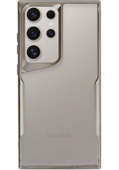 Newface Samsung Galaxy Uyumlu S24 Ultra Kılıf Boyi Silikon Kapak - Titan Gri Titan Gri