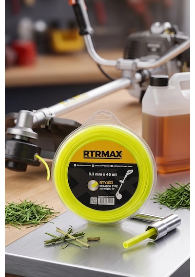 Rtr Max Altı Köşe Tır-pan Makinası Misinası 3.3mm X 46m
