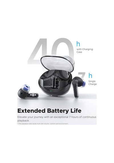 Clear Siyah Bluetooth Kulaklık, Kablosuz Kulak İçi Kulaklık, Bluetooth 5.3, 40 Saat Oynatma Süresi, 12 Mm Sürücü Ve Enc'li Çift Mikrofon, Net Aramalar, Oyun Modu, Uygulama Kontrolü Clear Siyah Bluetooth Kulaklık, Kablosuz Kulak İçi Kulaklık, Bluetooth 5.3, 40 Saat Oynatma Süresi, 12 Mm Sürücü Ve Enc'li Çift Mikrofon, Net Aramalar, Oyun Modu, Uygulama Kontrolü