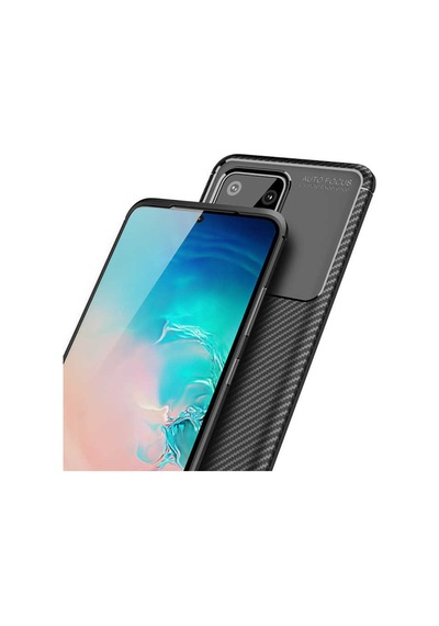 Samsung Galaxy Uyumlu S20 Ultra Kilif Karbon Silikon Case 417936171