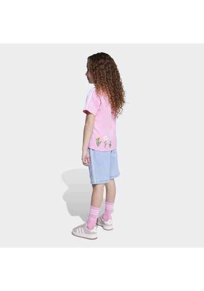 Adidas Jz9943 Tee D Short Set Çocuk Eşofman Takımı Pembe