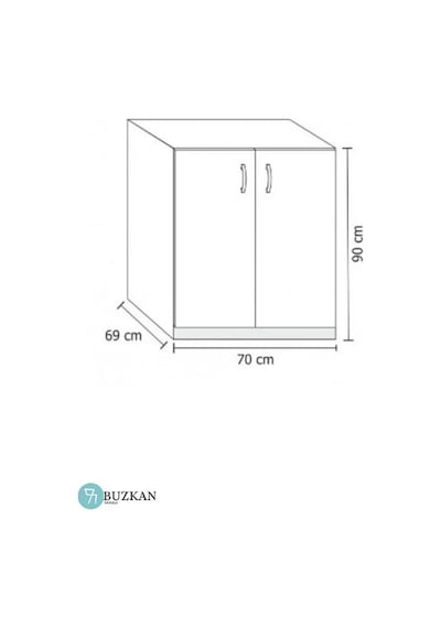 %100 Mdf Çamaşır Makinesi Dolabı Beyaz