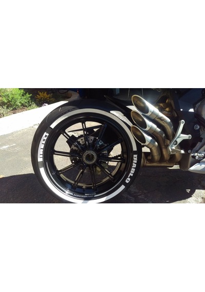 Diablo + Kuyruk Motorsiklet Lastik Yazısı Stikeri 15-21"