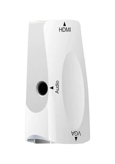 Koodmax Hdmi To Vga Çevirici Kablo 1080p Hdmı Dişi - Vga Dişi Ses Destekli Dönüştürücü - Beyaz
