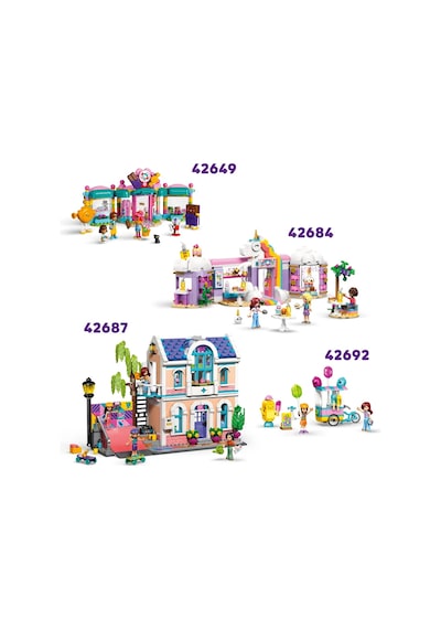 LEGO® Friends Heartlake Şehri Marketi 42680 - 5 Yaş ve Üzeri Çocuklar için Minifigür İçeren Yaratıcı Oyuncak Yapım Seti(176 Parça)