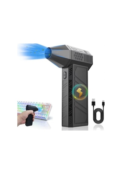 Taşınabilir Kompakt Jet Fan Siyah