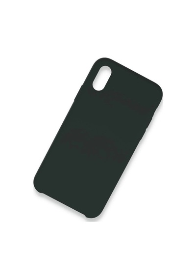 Apple Uyumlu   iPhone Xs Max Kılıf Lansman Legant Silikon - Koyu Yeşil