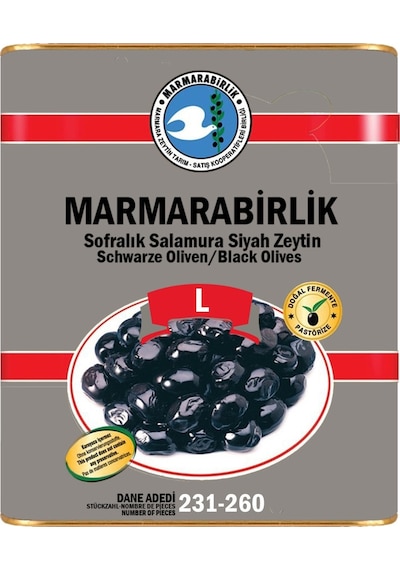 Marmarabirlik Hiper 231-260 Kalibre L Yağlı Salamura Zeytin 10 KG