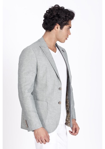 Ncs Jeans Erkek Casual Slim Fit Dar Kesim Mono Yaka Blazer Ceket 4865-Haki