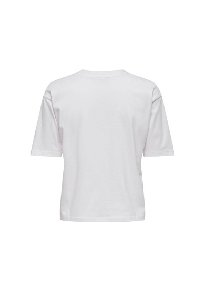 Only Onlrhıne Beyaz Kadın T-shirt 15368901 Beyaz