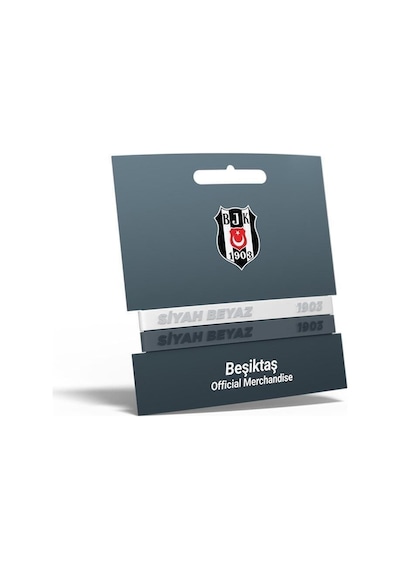 Beşiktaş 2'li Silikon Yetişkin Bileklik Hediyelik Kutulu 001