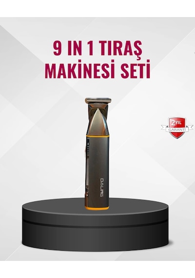 Mey İthalat 9 U 1 Arada Çoklu Bakım Tıraş Seti Profesyonel Saç Sakal Kesme