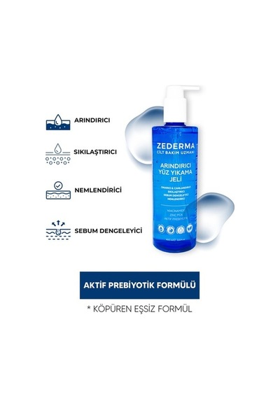 Zederma Arındırıcı Yüz Yıkama Jeli 400ml