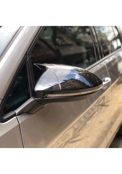 Volkswagen Golf 7 Yarasa Ayna Kapağı Piano Black, Abs Plastik