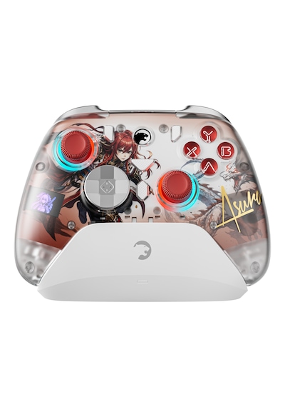 GamePower Asura Kablosuz Beyaz RGB TMR Gamepad 2.4G Bluetooth Kablolu PC Uyumlu + Taşıma Çantası