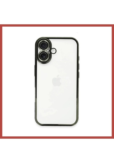 Bezos İphone 16 Plus Uyumlu Kılıf Lensli Silikon - Yeşil Erdotıca
