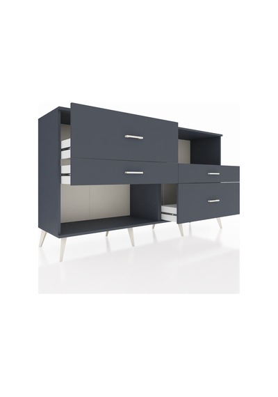 Hyperion Konsol Tek Raflı 4 Çekmeceli 176x44x99 Antrasit-antrasi Antrasit-antrasit Hyperion Konsol Tek Raflı 4 Çekmeceli 176x44x99 Antrasit-antrasi Antrasit-antrasit