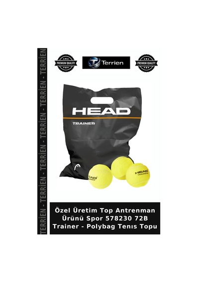 Özel Üretim Top Antrenman Ürünü Spor 578230 72b Trainer - Polybag Tenıs Topu