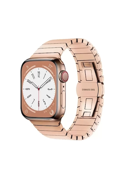 Newface Apple Watch Uyumlu 38mm Kr413 Fine Steel Kordon - Rose
