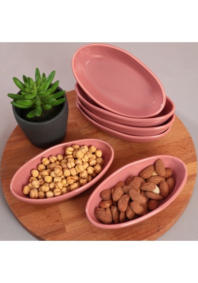 Keramika Gül Kurusu Deniz Çerezlik/Sosluk 14 Cm 6 Adet