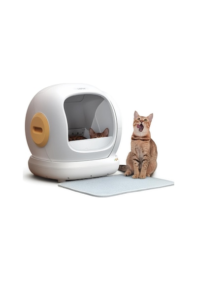 Elekli Ve Hazneli Kedi Kumu Paspası 54 45 Cm Çift Katmanlı Petek Yapısıyla Kumu Süzer, Kaydır