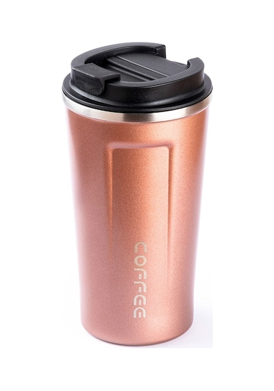 Tantitoni Pembe Coffee Yazılı Paslanmaz Çelik Termos Bardak 500ml