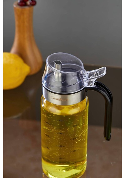 Cooker 300 Ml Borosilikat Cam Yağlık Ckr3852 Siyah
