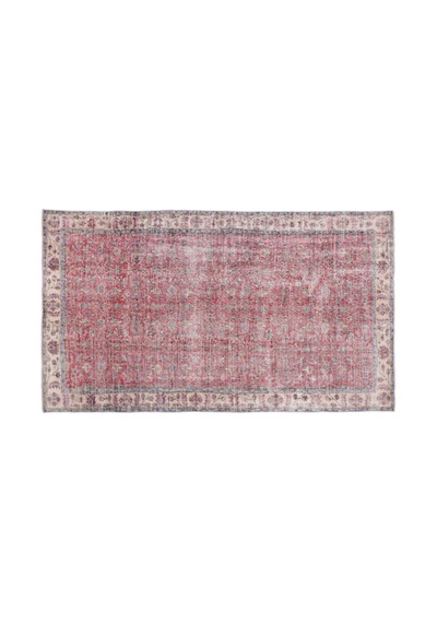 El Dokuması Vintage Yün-pamuk Naturel Halı 13539 161 X 276 Cm Çok Renkli