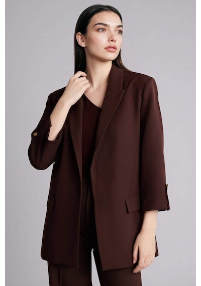 Defacto Regular Fıt Blazer Ceket G7818ax26spbn324 Kahve-bn324