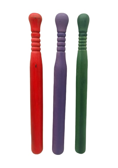 Gürgen Beyzbol Sopası Boyalı Kısa - 50cm 5570 Çok Renkli