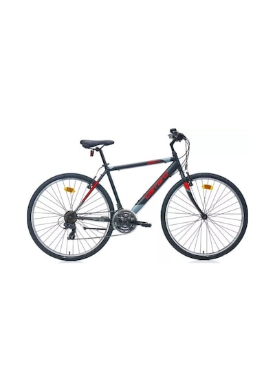 Active 280 V - 28 Jant 21'' 52cm L Kadro Şehir Bisikleti - Mat Siyah / Koyu Gri Kırmızı Siyah-turkuaz-mercan-beyaz